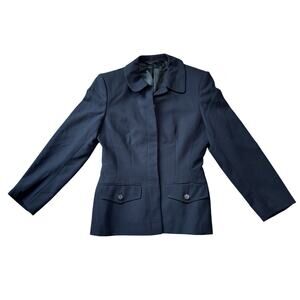 Laura Ashley 100% Wool, Black, Blazer/Jacket, size 4 US